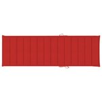 vidaXL Chaise longue de jardin avec table et coussin Pin imprégné