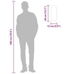 vidaXL Miroir mural Argenté 40x15 cm Ovale