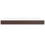 vidaXL Matelas de lit à ressorts ensachés fermeté moyenne Marron 90x200x20 cm
