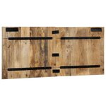vidaXL Tête de lit 120 cm bois de manguier brut massif