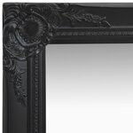 vidaXL Miroir mural style baroque 40x40 cm noir