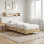 vidaXL Cadre de lit Chêne Sonoma 80 x 200 cm Bois d'ingénierie