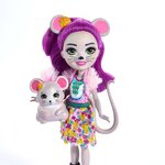ENCHANTIMALS - Mayla Souris & Fondue - Mini Poupée 15cm & sa figurine animal