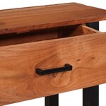 vidaXL Table console Marron 110 x 30 x 75 cm Bois d'acacia massif