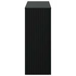 vidaXL Table console Rayé Noir 101 x 29 x 74 cm Bois d’ingénierie