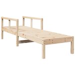 vidaXL Chaise longue 199 5x62x55 cm bois massif de pin