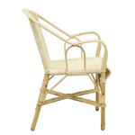 Fauteuil crapaud en manau et moelle de rotin naturelle