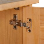 vidaXL Ensemble de mobilier de salle de bain avec étagère 2 Pièces