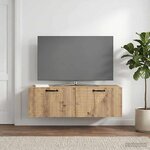 vidaXL Meuble TV mural 98 x 41 x 30 cm Chêne artisanal