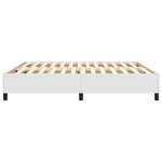 vidaXL Cadre de lit sans matelas blanc 180x200 cm similicuir