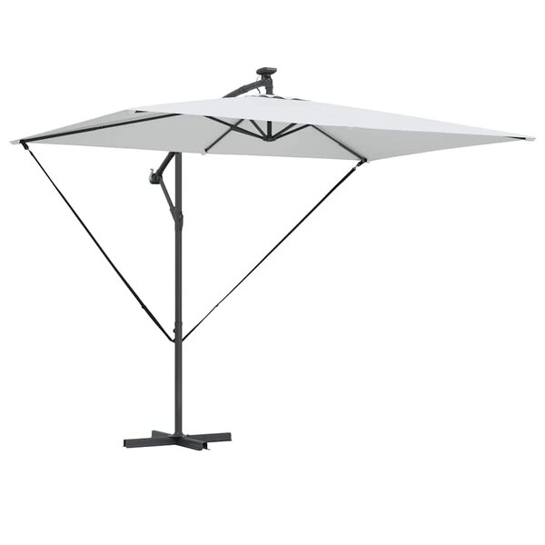 vidaXL Parasol 294 x 200 x 270 cm Polyester et Aluminium Sable