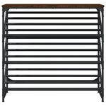 vidaXL Étagère à chaussures chêne marron 90x30x85 cm bois d'ingénierie