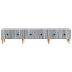 vidaXL Meuble TV Sonoma gris 147 x 34 5 x 30 cm Bois d'ingénierie