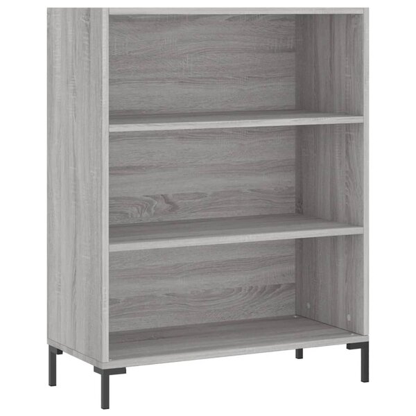 vidaXL Bibliothèque sonoma gris 69 5x32 5x90 cm bois d'ingénierie