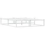 vidaXL Cadre de lit sans matelas blanc 160x200 cm métal
