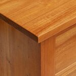 vidaXL Meuble TV Naturel 100 x 40 5 x 46 cm Bois de Mahogany Massif