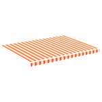 vidaXL Tissu de remplacement pour auvent Jaune et orange 4x3 m