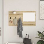 vidaXL Porte-manteau mural avec étagère Chêne sonoma 90 x 10 x 50 cm