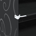 vidaXL Cubes de rangement 8 Pièces avec portes noir PP