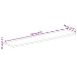 vidaXL Dessus de table 160x50x3 8cm rectangulaire bois massif récupéré
