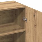 vidaXL Buffet chêne artisanal 70x34x90 cm bois d'ingénierie