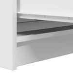 vidaXL Buffet blanc 80x35x76 cm bois d’ingénierie