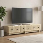 vidaXL Meuble TV 147 x 34 5 x 30 cm Chêne Sonoma Bois d'ingénierie