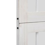 vidaXL Cloison de séparation 5 panneaux blanc bois de paulownia massif
