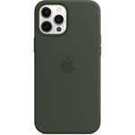 APPLE iPhone 12 Pro Max Coque en Silicone avec MagSafe - Vert Cypres