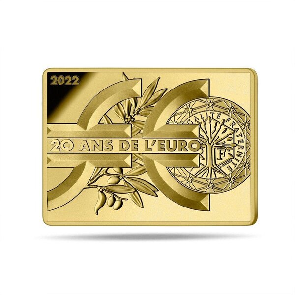 Semeuse - 20 ans de l'euro monnaie de 50€ 1/4 oz or