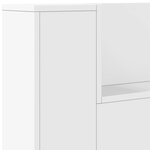 vidaXL Armoire tête de lit avec LED blanc 160x16 5x103 5 cm