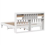 vidaXL Cadre de lit sans matelas blanc 180x200 cm bois massif de pin