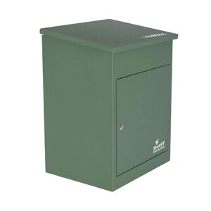 Boîte à colis moyenne 1 porte Verte à accès frontal Acier galvanisé SMART PARCEL BOX™