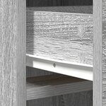 vidaXL Highboard Gris Sonoma 40x41x135 cm Bois d'Ingénierie