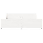 vidaXL Cadre de lit sans matelas blanc 180x200 cm bois massif de pin