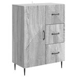 vidaXL Buffet Sonoma gris 66 x 34 5 x 89 5 cm Bois d'ingénierie