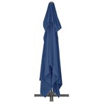 vidaXL Parasol déporté avec mât en aluminium 4x3 cm bleu azur