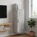 vidaXL Armoire Murale 33 x 34 5 x 90 cm Bois d'ingénierie Gris béton