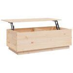 vidaXL Table basse 100x50x35 cm Bois massif de pin