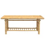 vidaXL Table basse 110x55x45 cm bambou