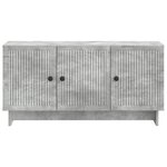 vidaXL Meuble TV Gris béton 99 x 34 5 x 50 cm Bois d'ingénierie