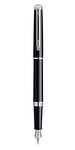 WATERMAN Hemisphere stylo plume, noir brillant, plume fine, attributs palladium, écrin
