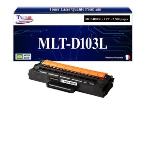 T3AZUR - Toner compatible avec Samsung MLTD103L D103L pour Samsung ML2545 ML2950 ML2950ND ML2950NDR ML2951 ML2951D ML2955 ML2955DW ML2955FW ML2955ND ML2956