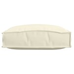 vidaXL Coussin pour assise de palette 2 Pièces Crème 40 x 40 x 8 cm