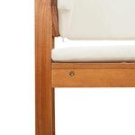 vidaXL Ensemble de banc de jardin 5 Pièces Marron Bois d'acacia massif