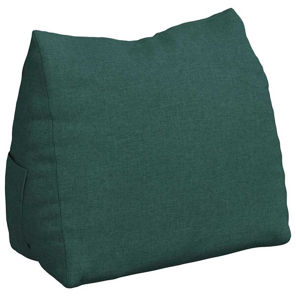 vidaXL Coussin de Dos Vert foncé 60 x 20 x 50 cm tissu