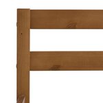 vidaXL Cadre de lit Marron miel Bois de pin massif 160x200 cm