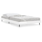 vidaXL Cadre de lit sans matelas blanc brillant 90x200 cm