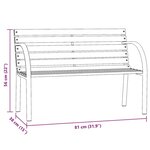vidaXL Banc de jardin pour enfants 81 cm bois de pin chinois gris