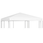 vidaXL Toile de toit de belvédère 270 g/m² 3x3 m Blanc